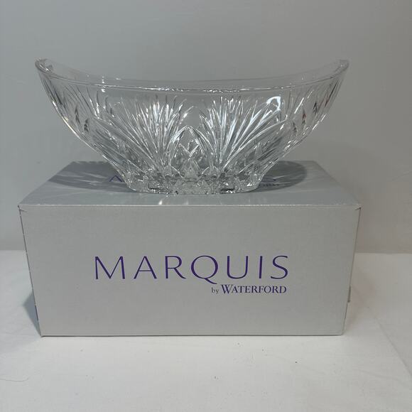 Waterford Marquis Newberry Oval Crystal Bowl - 11 inches, NEW IN BOX, 40015419 - Picture 1 of 5